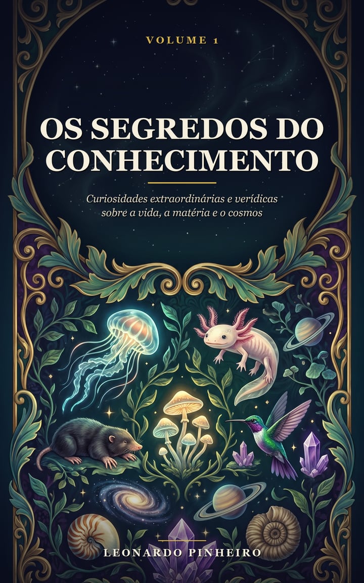 Capa do livro Os Segredos do Conhecimento — Volume 1, de Leonardo Pinheiro